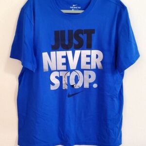 Nike Blue Just Never Stop Tee